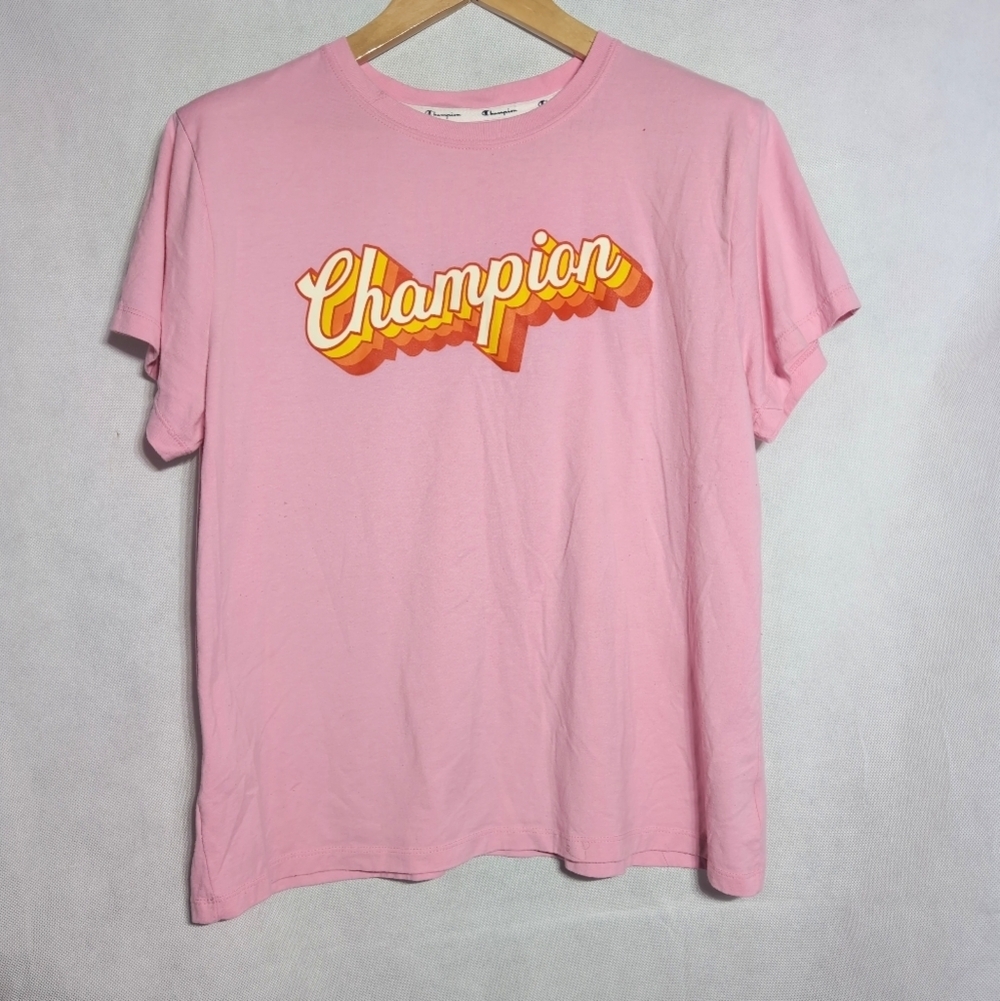 Champion Barbie Style Graphic Pink Tee
